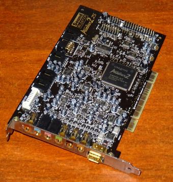 Creative Labs Audigy2 ZS SoundBlaster PCI Karte Model No: SB0350 Farb-codierte-Ausgänge 2003